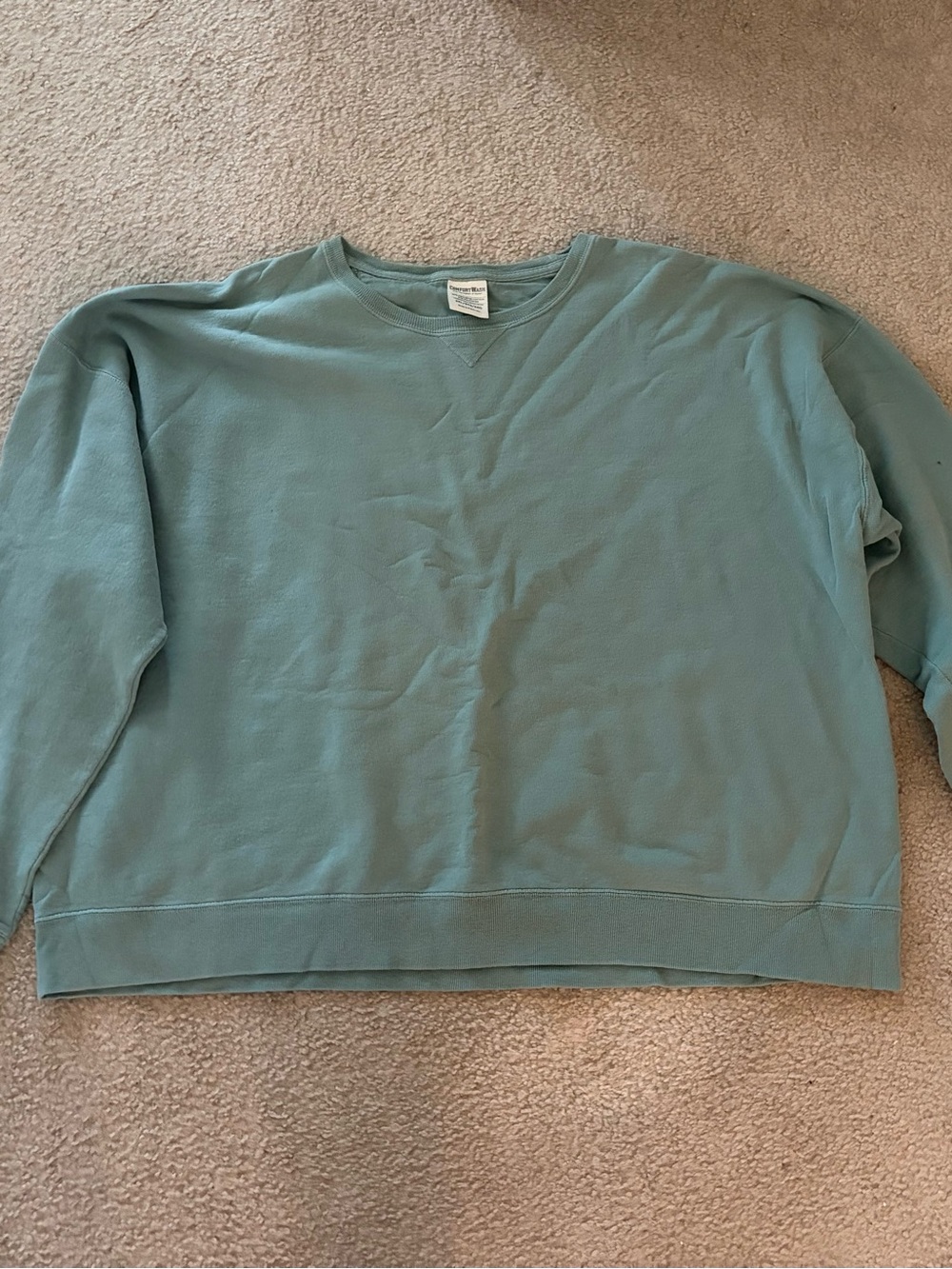Men's Crewneck Sweatshirt in Green Teal
